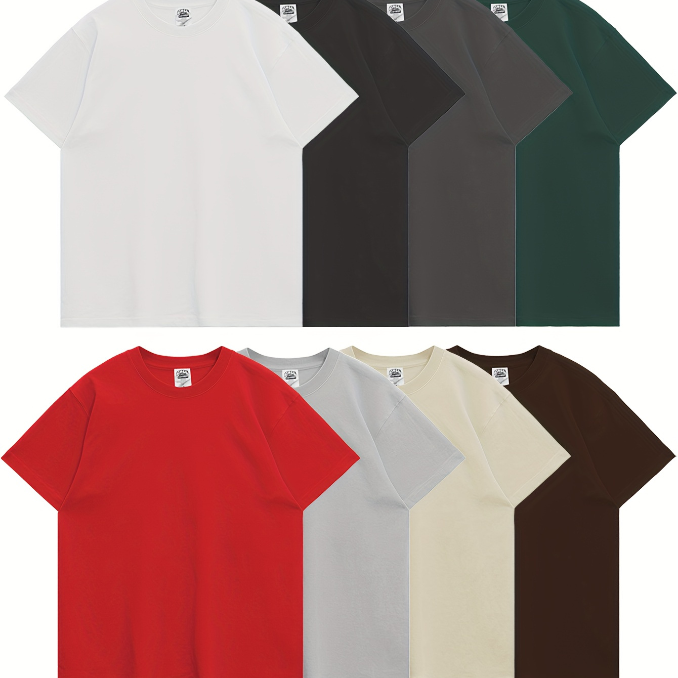 

Solid T-shirt - Comfortable & Breathable With Round Neck, Machine Washable - Ideal For Lounging