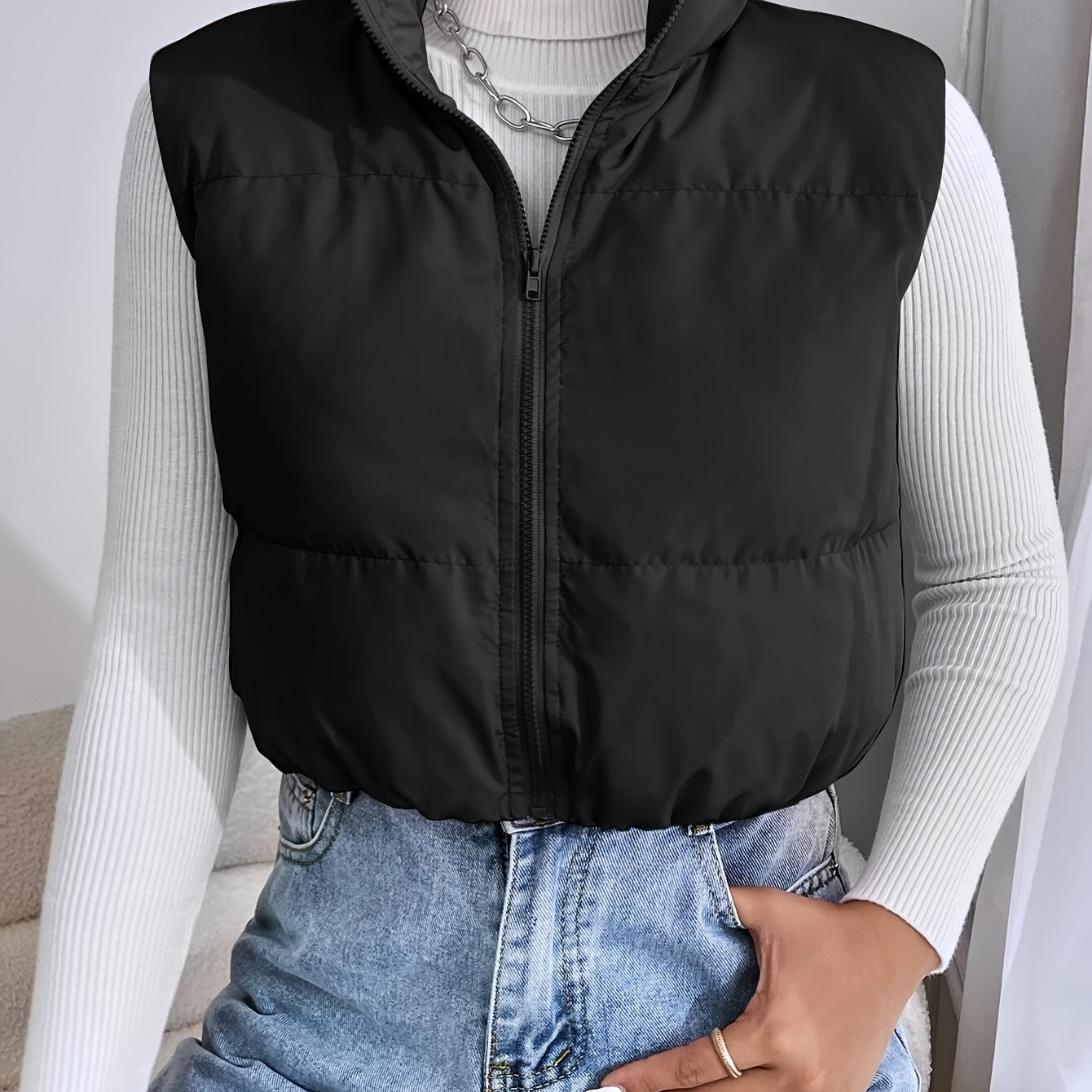 

For - Sleeveless, Zip , Washable