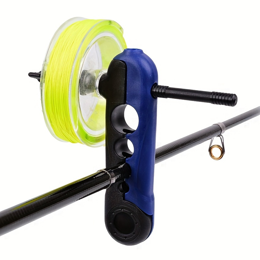 2024 New,2pcs Mini Line Spooler Portable Adjustable Fishing Line Spooler  Fishing Line Winder Machine Mini Bobbin Reel Accessories Black Green
