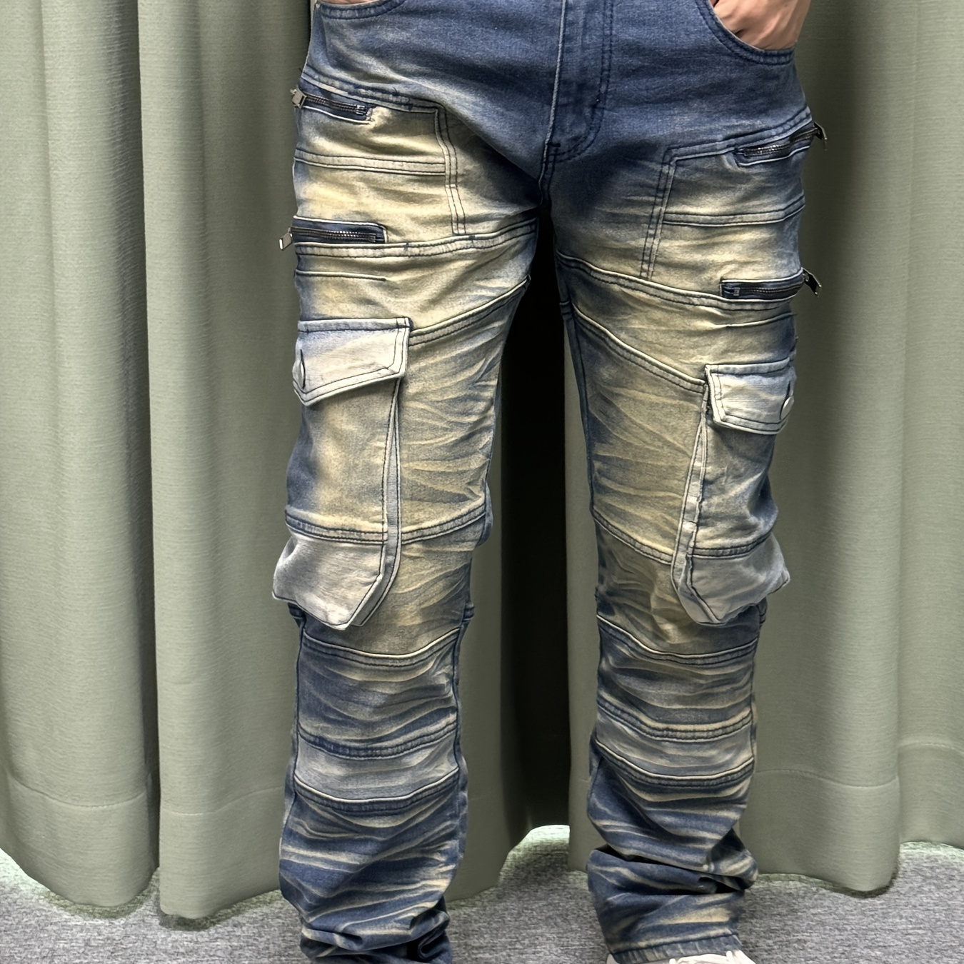 

Men' Zipper Jeans