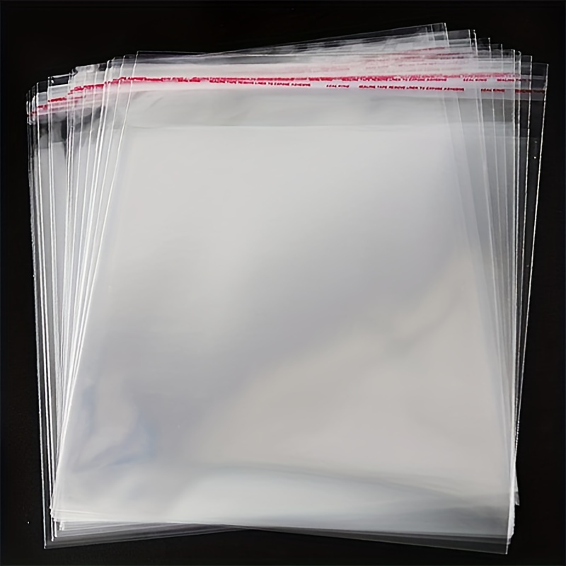 100/800pcs Bolsas Plástico Transparente Planas Pasteles - Temu