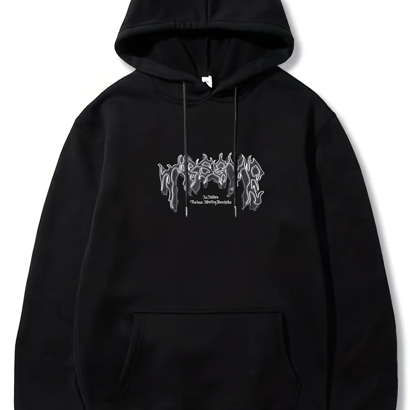 

Oversized Hip-hop - Sweatshirt For Fall & , Polyester,