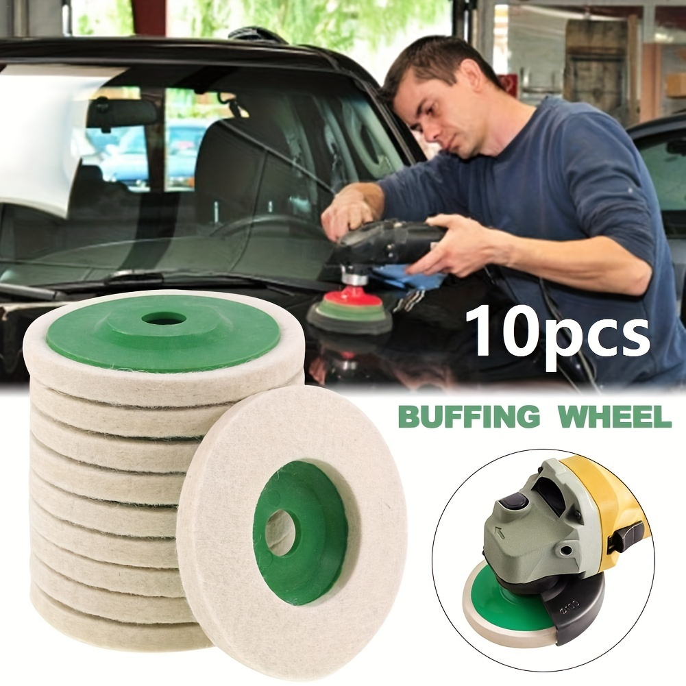 Car Polishing Waxing Kit 6 Buffing Wheels M 14 Drill - Temu