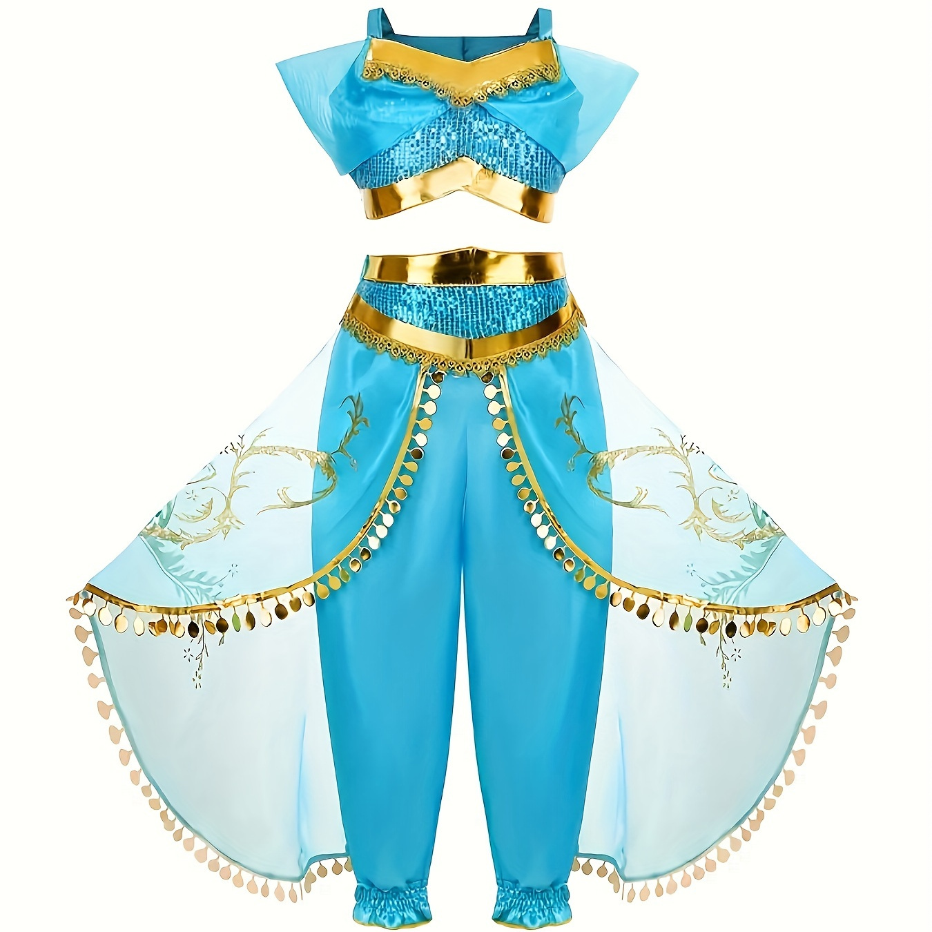 

Latino Princess Outfits Set For Girls Party Performance Mardigras Gift