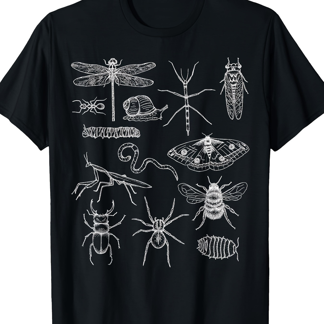 

- Insects And Invertebrates Drawings T-shirt 220g