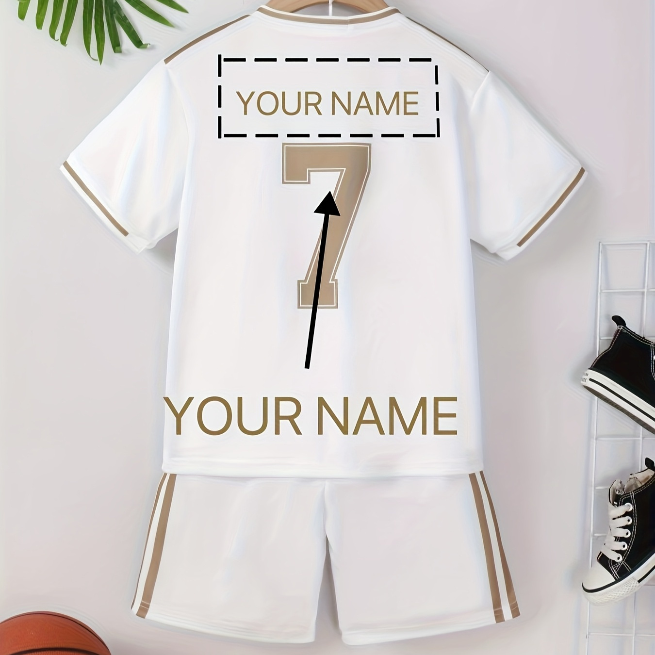 Customizable Football Jersey and Shorts Set