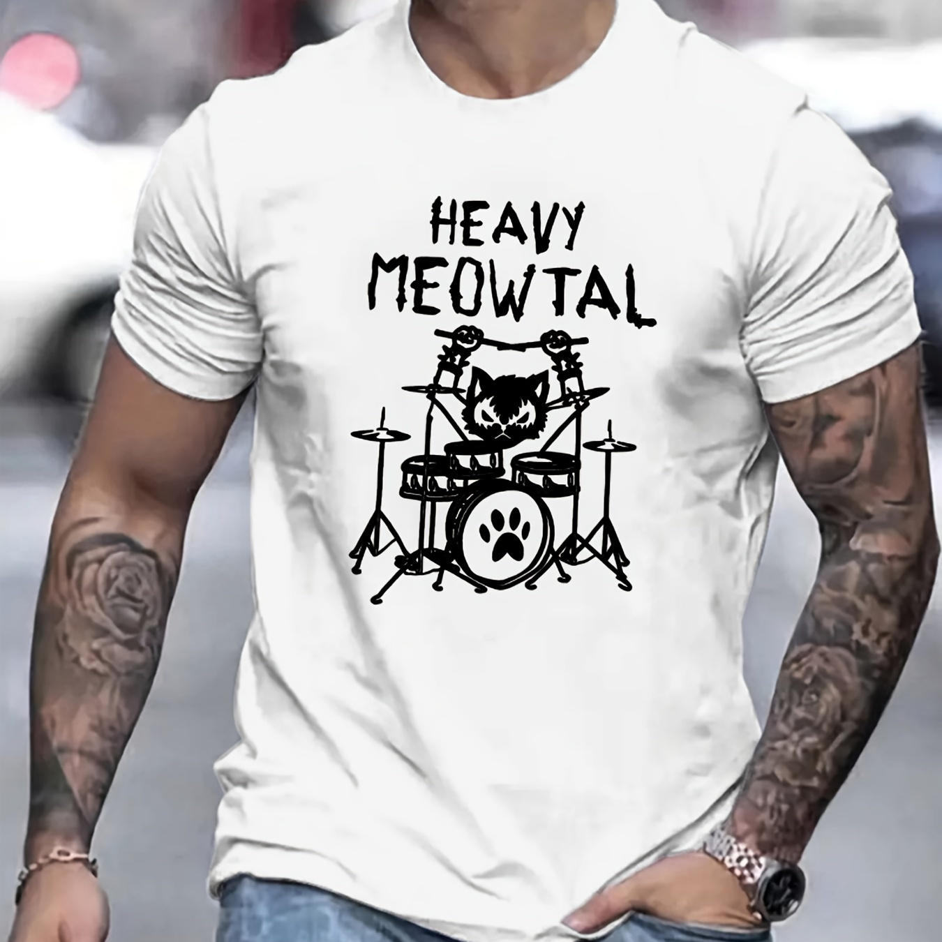 

Print T Shirt, Tees For Men, Casual Short Sleeve T-shirt For Summer