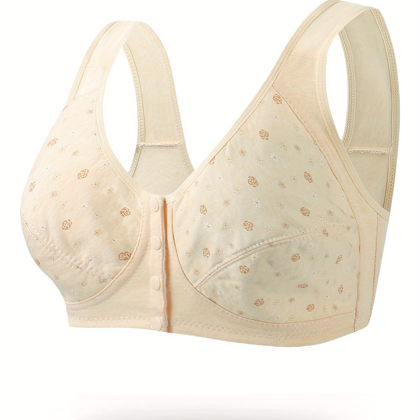 Womens Snap Front Bras Women's Wireless Bra with Seamless Smooth