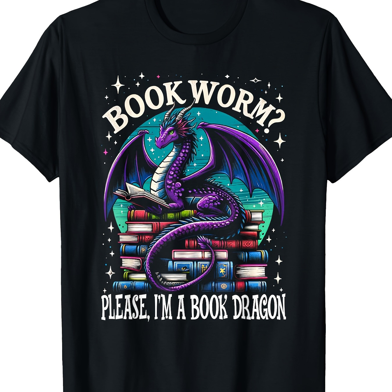 

 Please, I'm A Distressed Dragons Books T-shirt, 100% Cotton, 220g