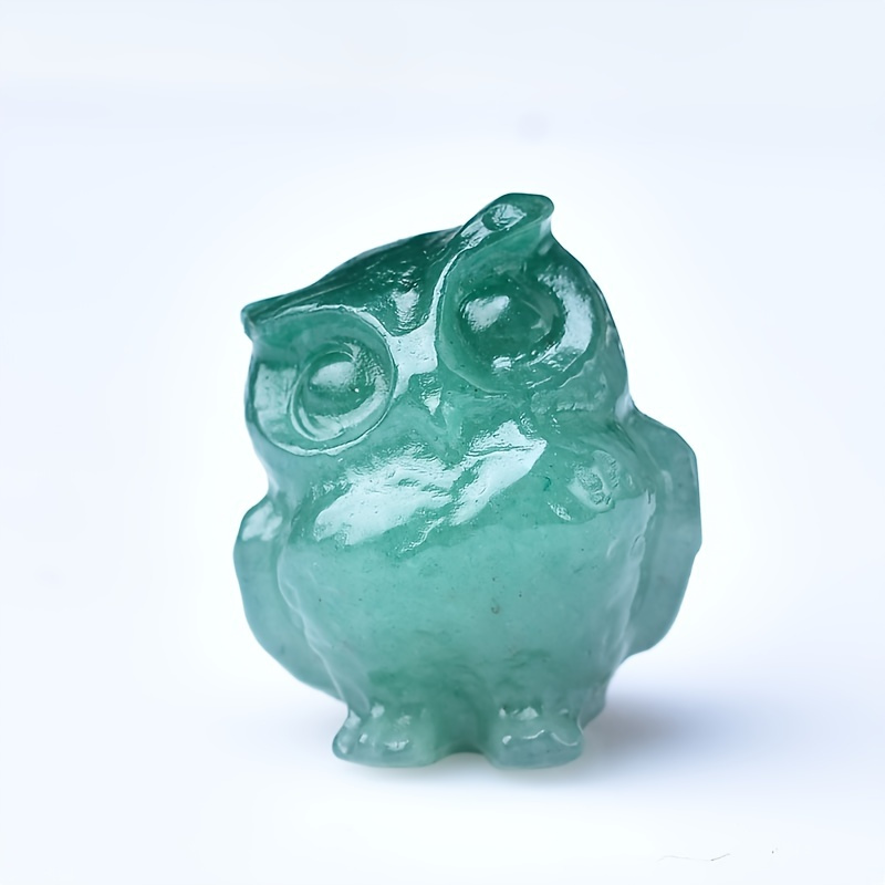 

1pc Crystal Carved Owl, Crystal Gift, Stone, Home Decor