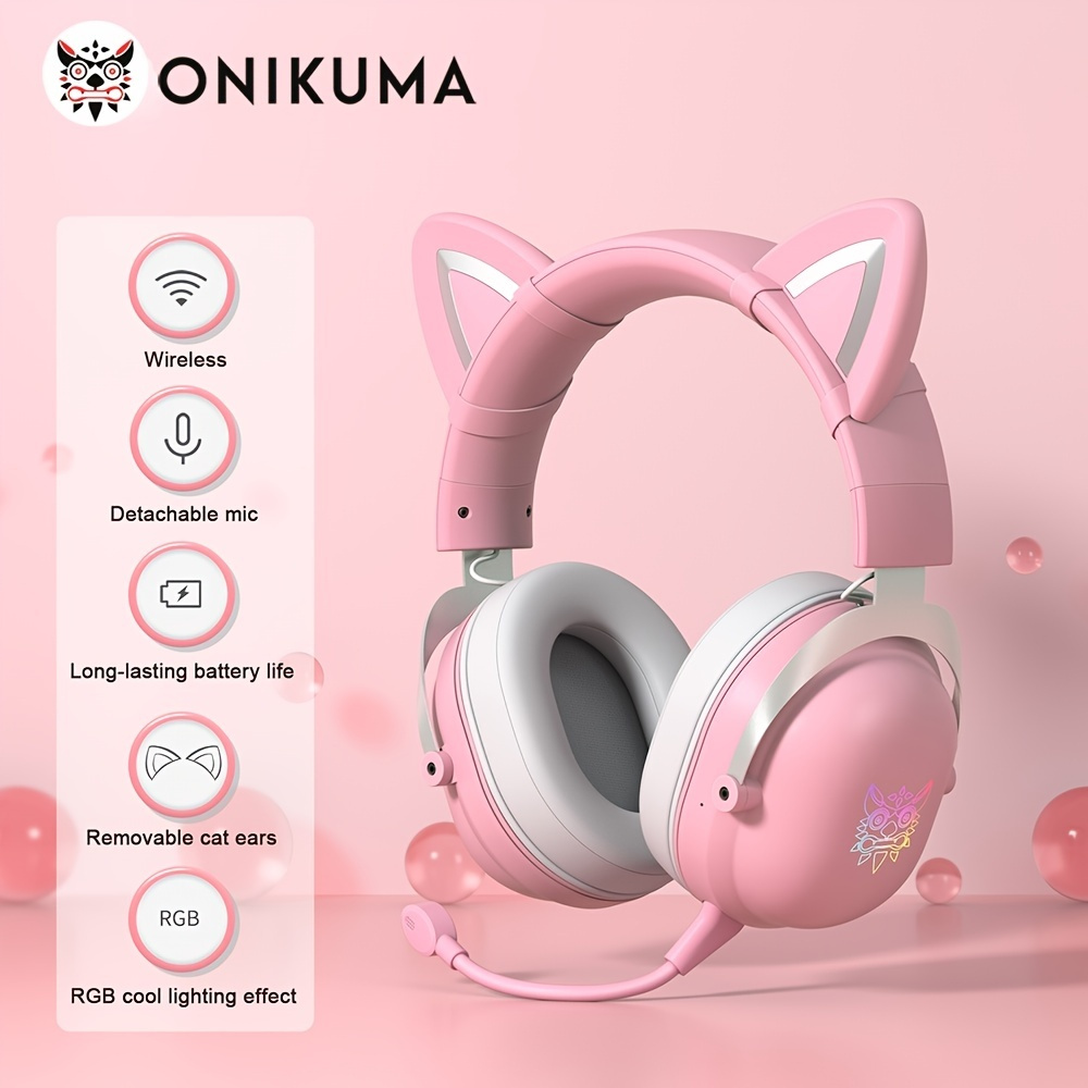 Onikuma dinâmico rgb jogos fone de ouvido para o jogador ps4 ps5