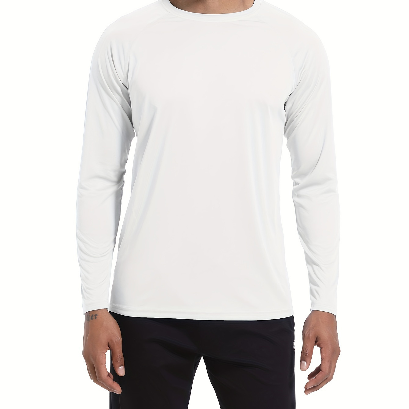 

Men's Sun Protection Shirt Long Sleeve Rash Prevention Fishing Outdoor Fitness Running Sport Lightweight T-shirt