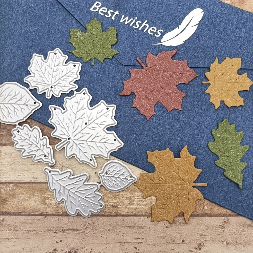 

6pcs/set Maple Leaf Metal Cutting Dies Scrapbooking For Paper Making Card Diy Decorative Craft Embossing New Dies Eid Al-adha Mubarak