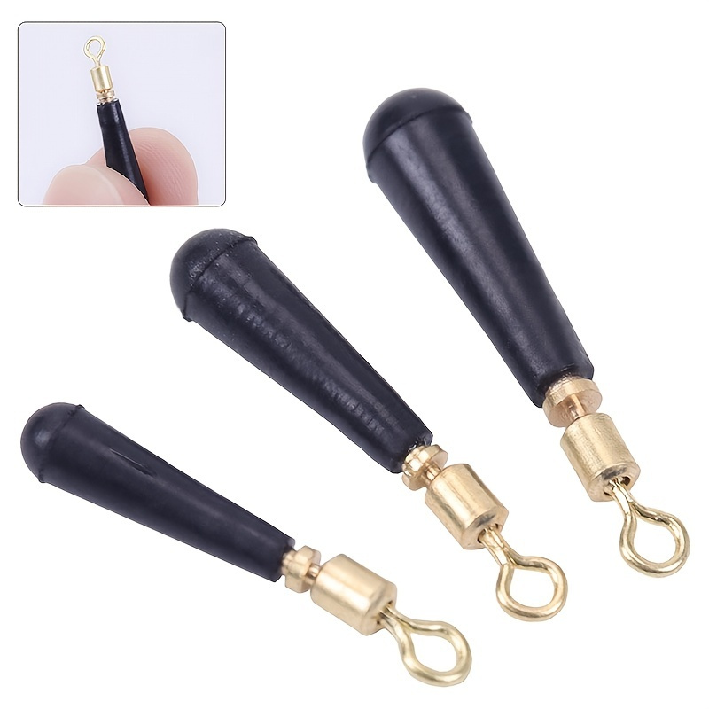 50pcs Copper Head Floating Rest - 360° Freely Rotating Silicone Seat Float  Holders for Fishing Tackle Accesories