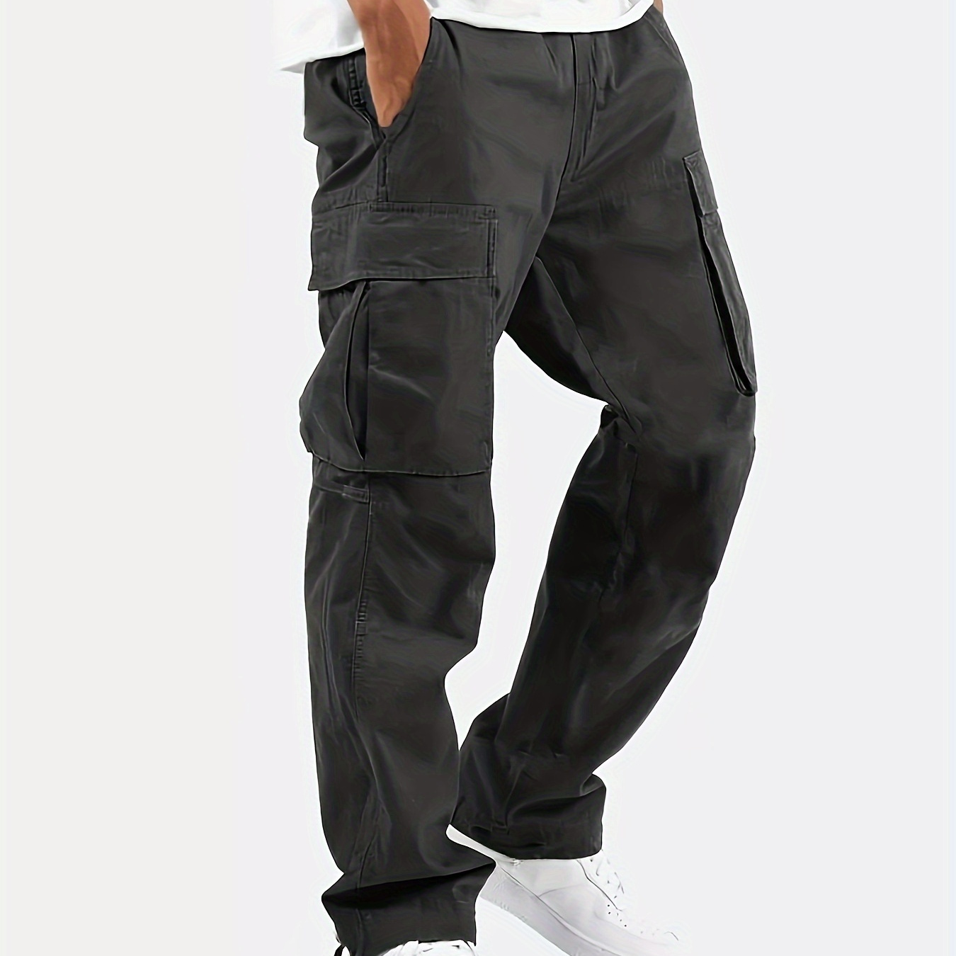 

Outdoor Leisure Pants For Men, Multi-pocket Work Cargo Pants For Men, Men's Clothing, For Spring And Autumn