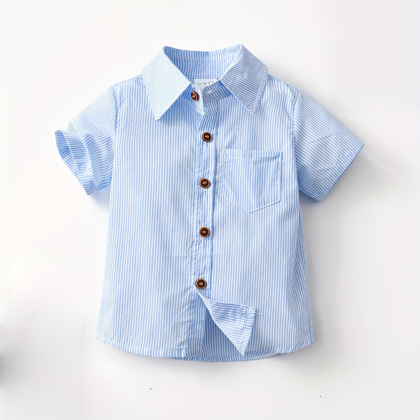 

Boys Short Sleeves Button Down Casual Shirt Tops For Summer Kids Clothes