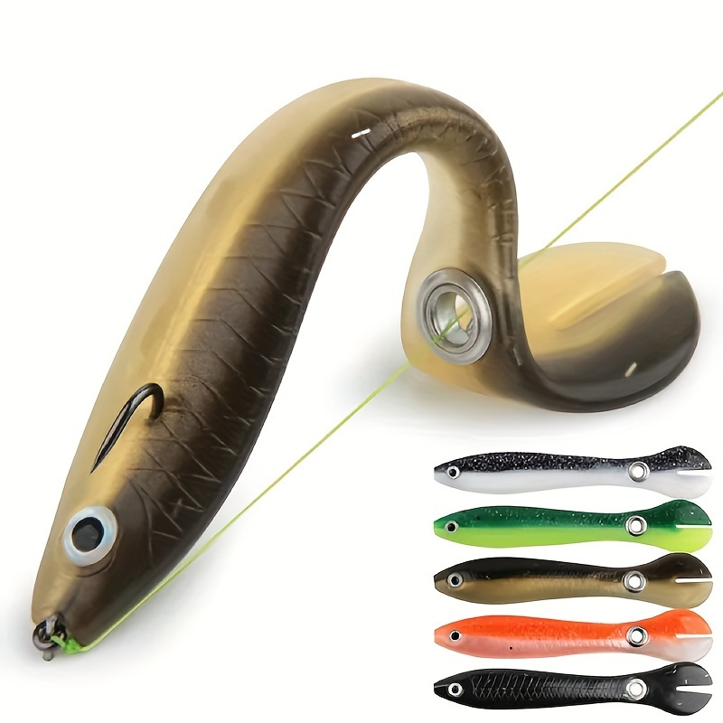 

5pcs Bionic Soft Fishing Lure With Slip Mechanism - Lifelike 10cm/3.9in Artificial Bait For Catching More Fish