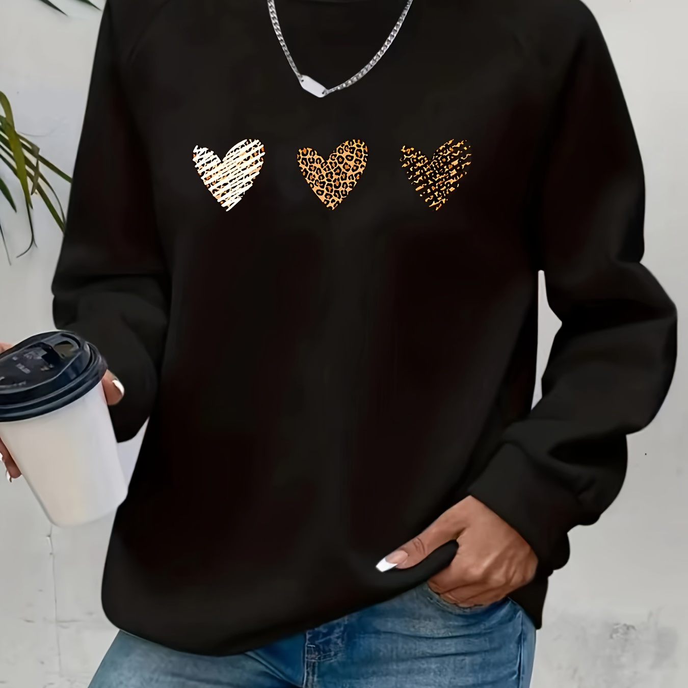 

Plus Size Sweatshirt, Long Pullover Sweatshirt, 's Plus Size Clothing