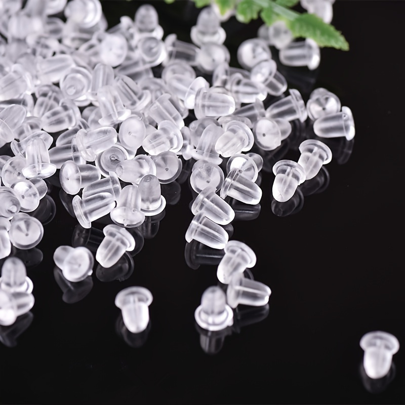 200pcs/lot Soft Silicone Rubber Earring Back Stoppers For Stud Earrings DIY  Jewelry Making Earrings Findings