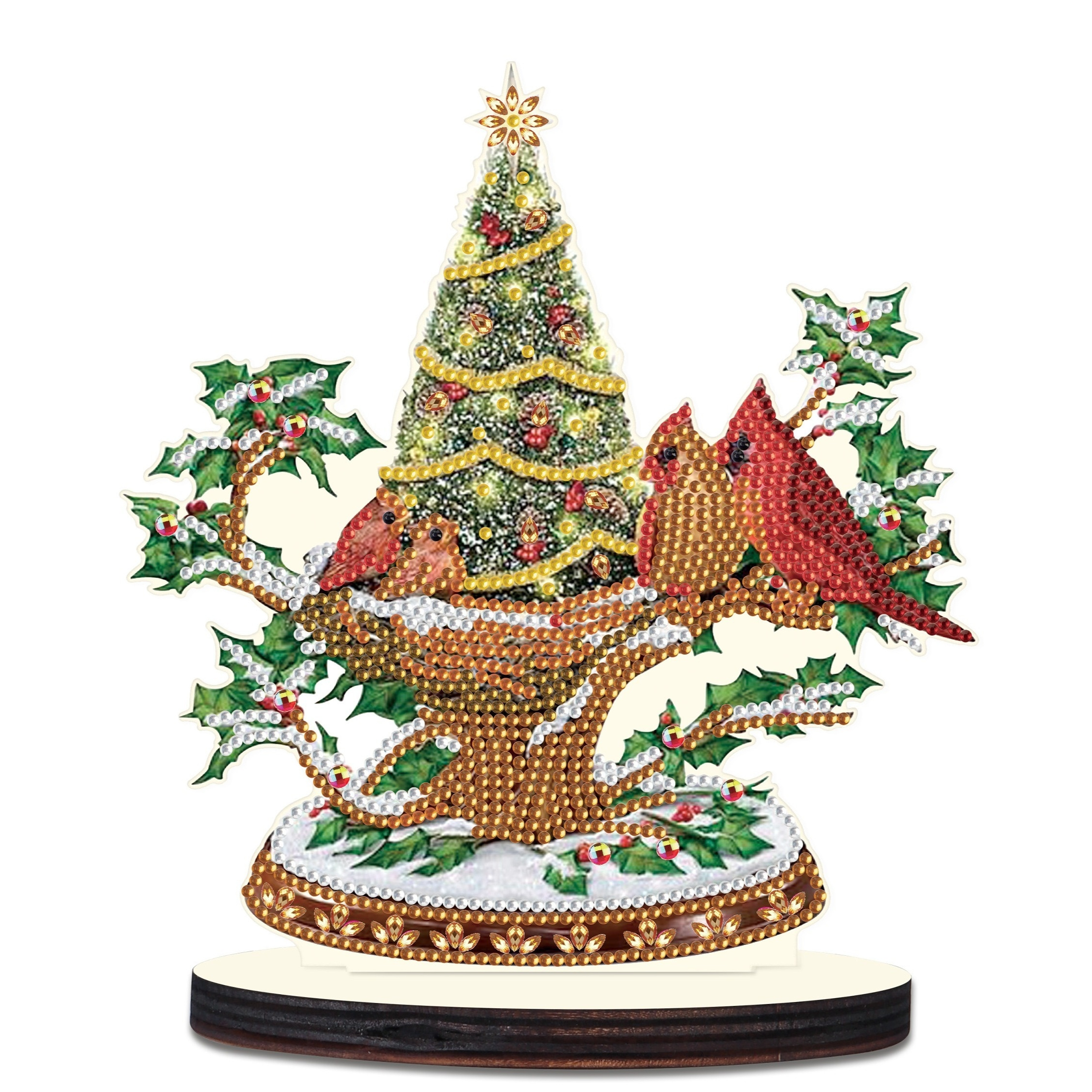 Christmas Diamond Painting Kits, Christmas Tree Bird Diamond Art