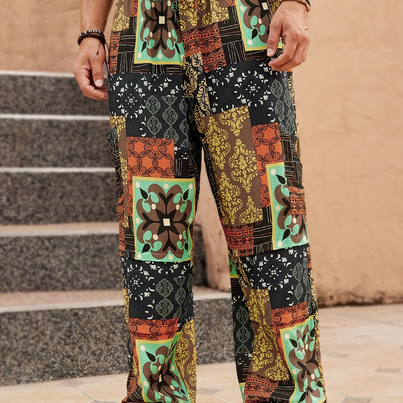 HOT Boho Pants Hippie Pants Costume Boho Pants Men Men's