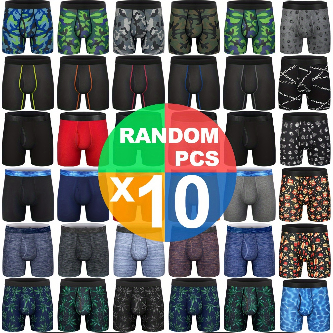 

10pcs , Underpants, Dry Pants