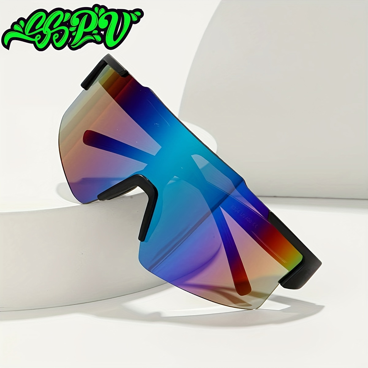 * Y2K Cyberpunk Sunglasses - UV400 Protection, Lightweight Full-Wrap Frame  for Driving, Boating, Fishing, Softball, Beach, and Cycling