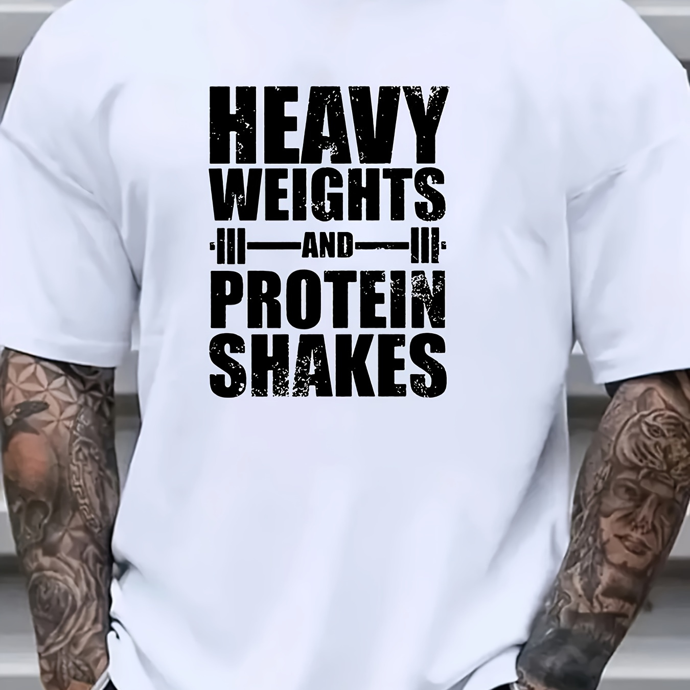

Plus Size Men's "heavy Weights" T-shirt, Men's Clothing