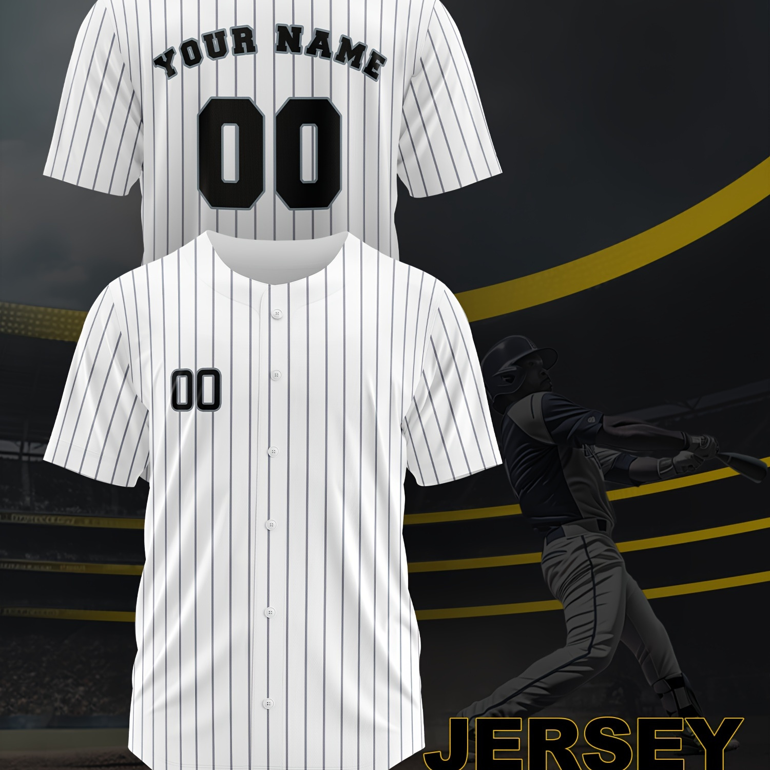 

Jersey For Men - Personalized Club Jersey And , 100% Polyester Top For , And , Regular Fit - /summer/fall