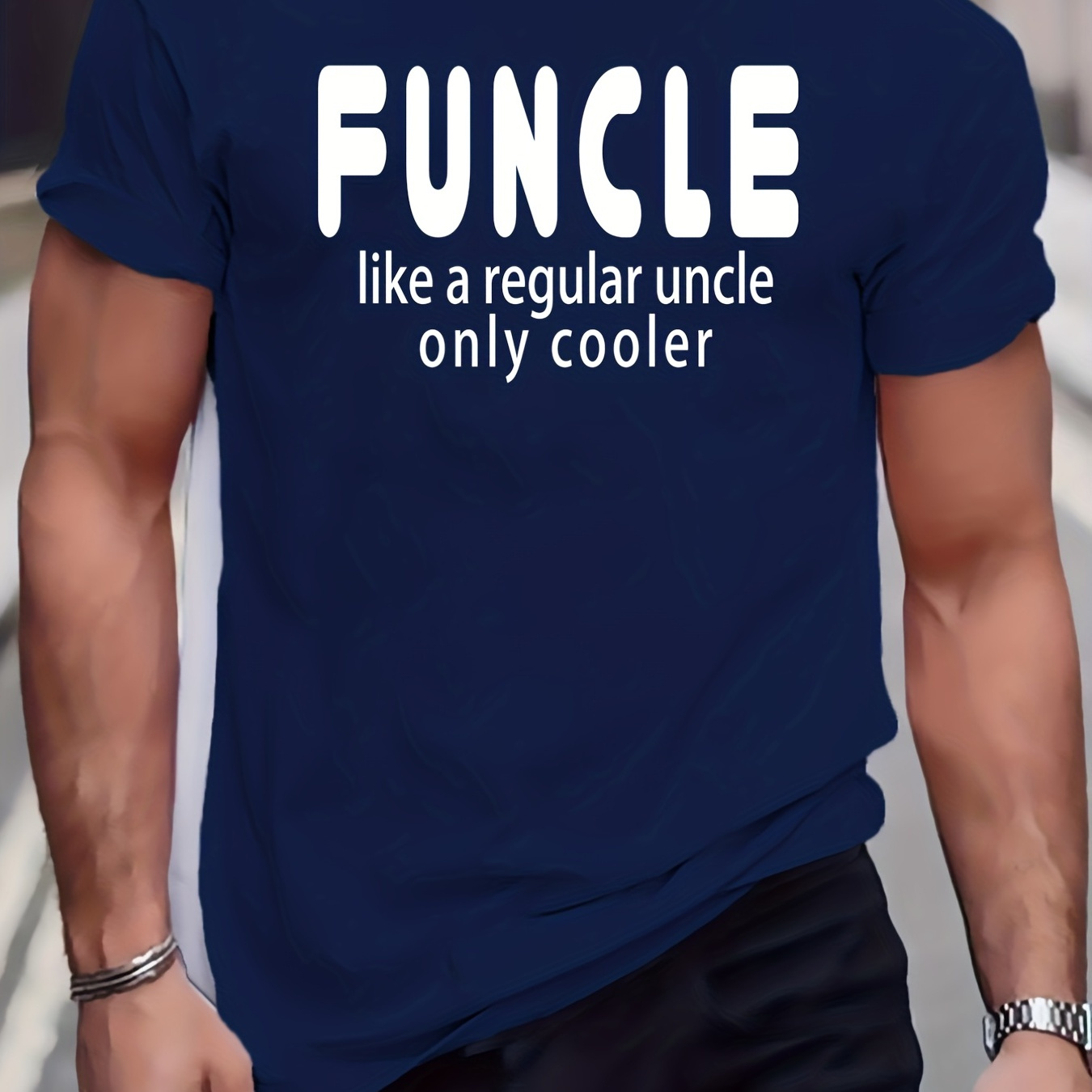 

funcle" Graphic Tees For Male, Casual Relaxed Plus Size T-shirts For Summer Street Leisurewear