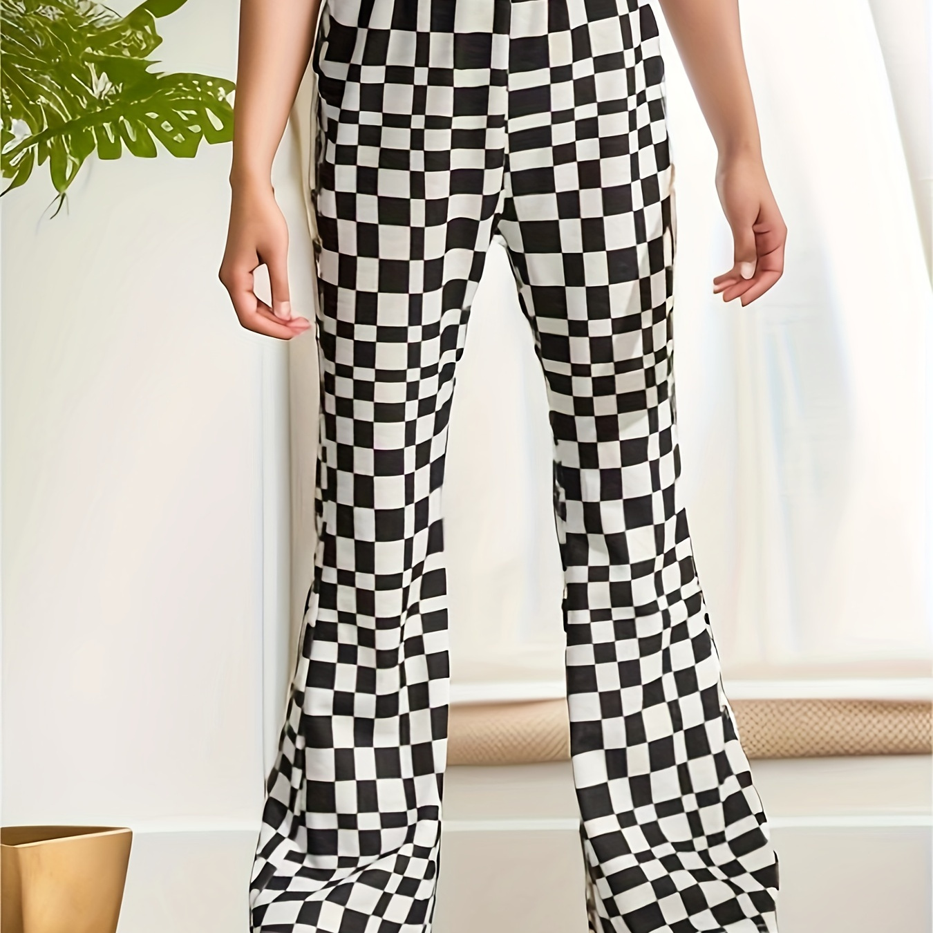 Plaid Summer Pants Women Vintage 80s Checkered Pants Lightweight Ankle  Trousers Preppy Trousers Pants Women Clothing Size Small -  Canada