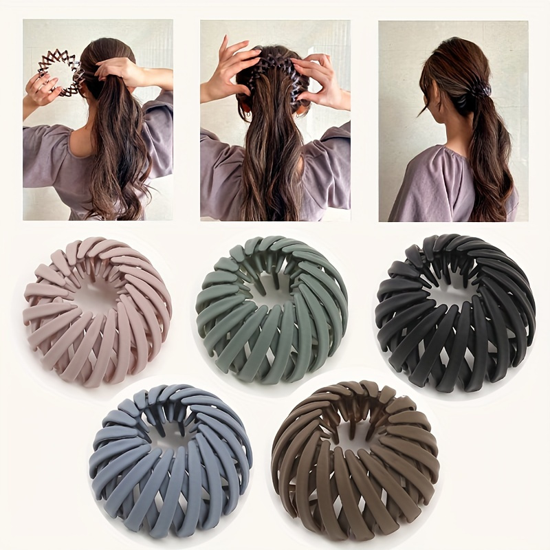 6 PCS Fancy Hair Clips for Women,Bird Nest Magic Hair Clips for Thick/Thin  Hair,Handmade Rhinestone Sparkly Hair Accessories for Girls Women,Hair