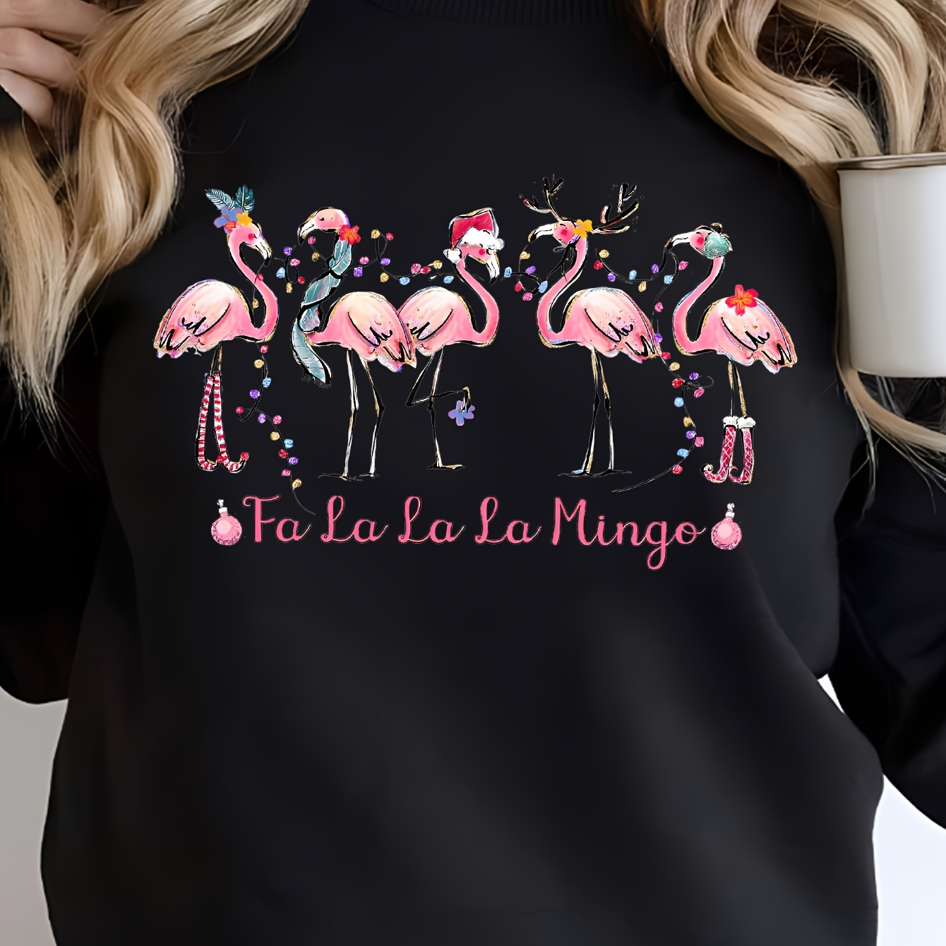 

's Sweatshirt Fun - 100% , Pattern, Long Pullover For Fall/
