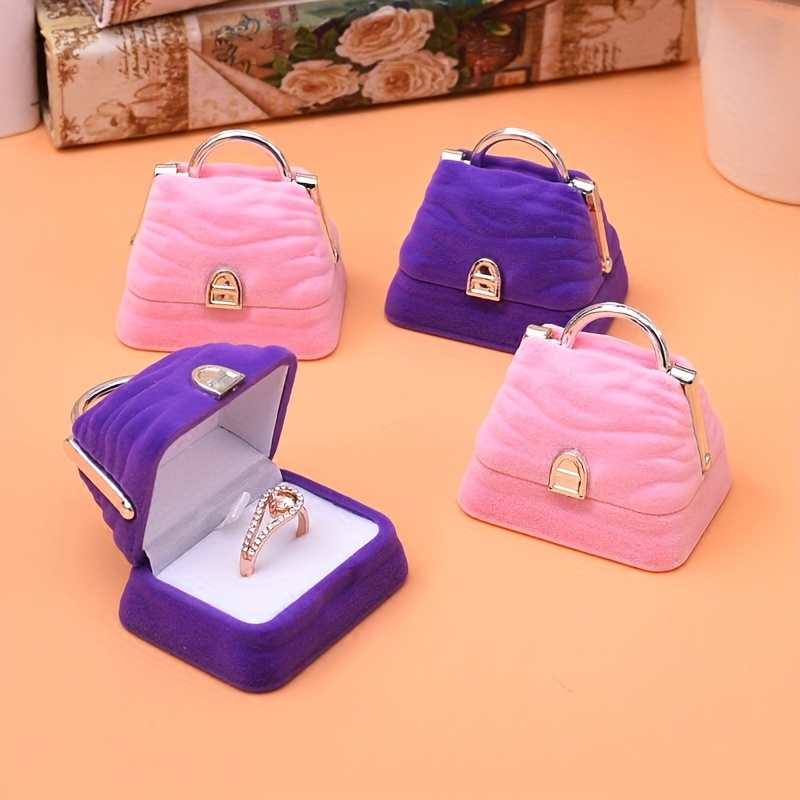 

1pc Handbag Jewelry Box, Ring Stud Necklace Jewelry Box, Packaging Gift Box, Girl Storage Box G216