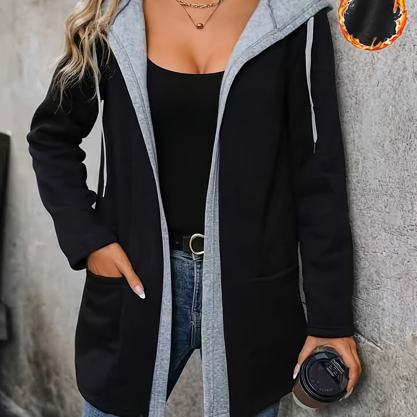 

1 , Long Drawstring For & Fall, Women's Clothing