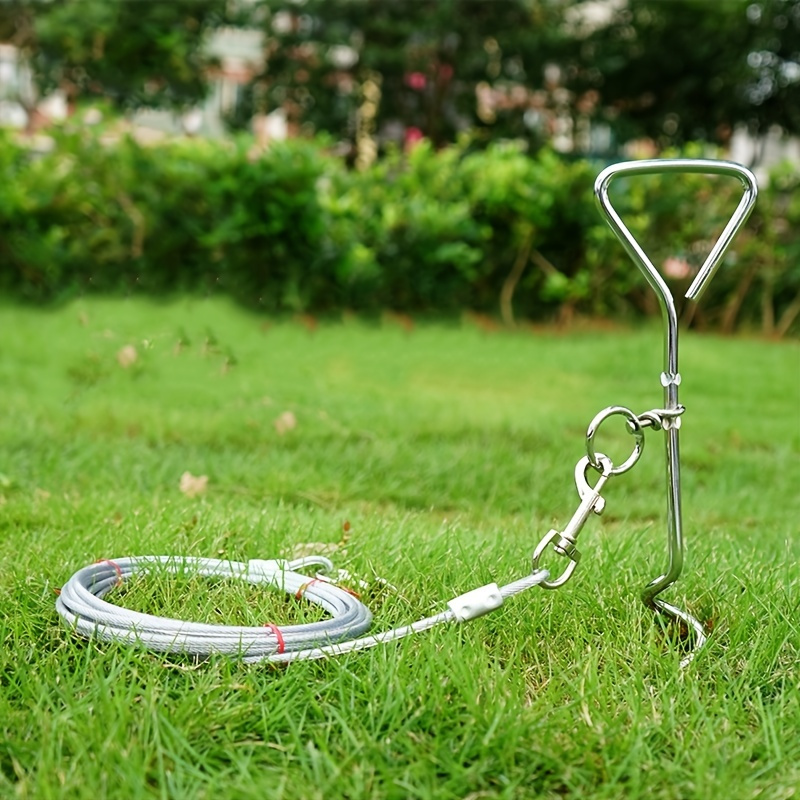 

Heavy-duty Corkscrew Dog Stake For Secure Outdoor Tie-outs