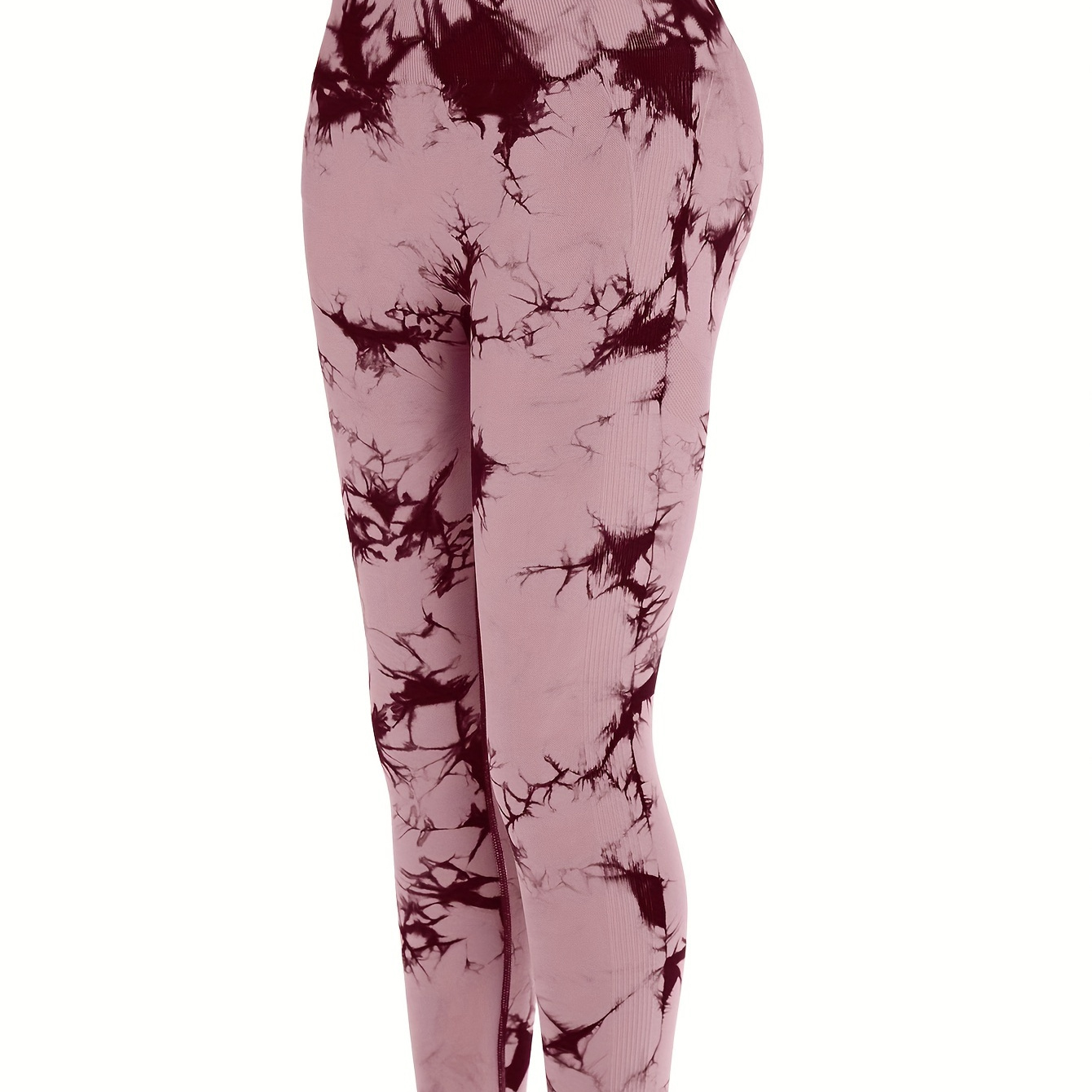 

Tie Dye High Waist Yoga Pants, High Stretch Running Fitness Workout Leggings, Women's Activewear