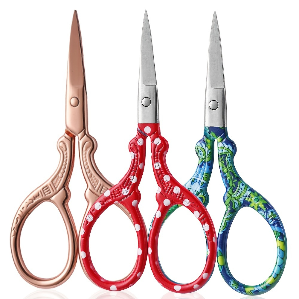 

1pc 3.58in Embroidery Scissors, Stainless Steel Stork Scissors For Sewing, Craft, Art Work & Everyday Use