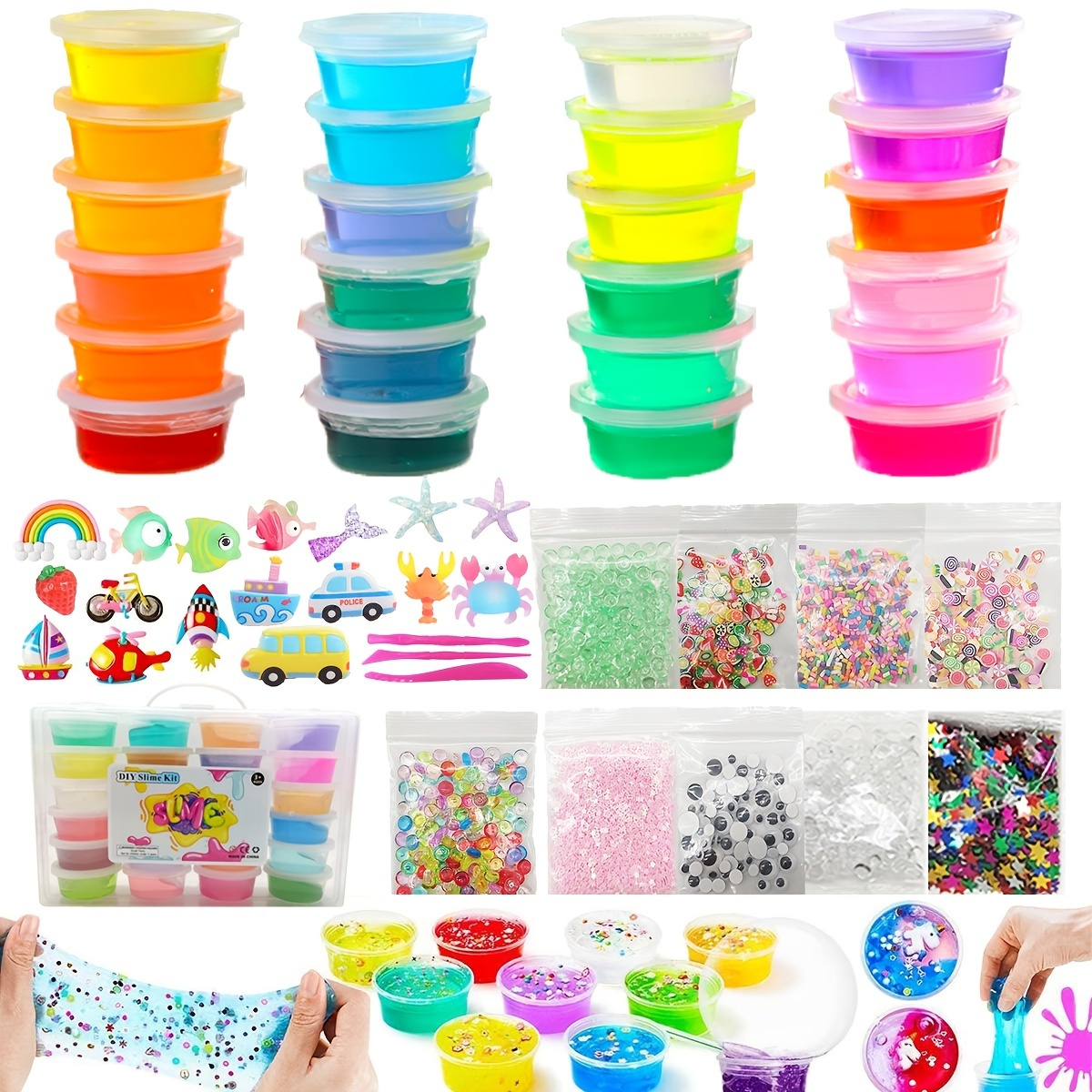 Diy Slime Kit For Girls Toys Party Favors With Ghost Mold - Temu