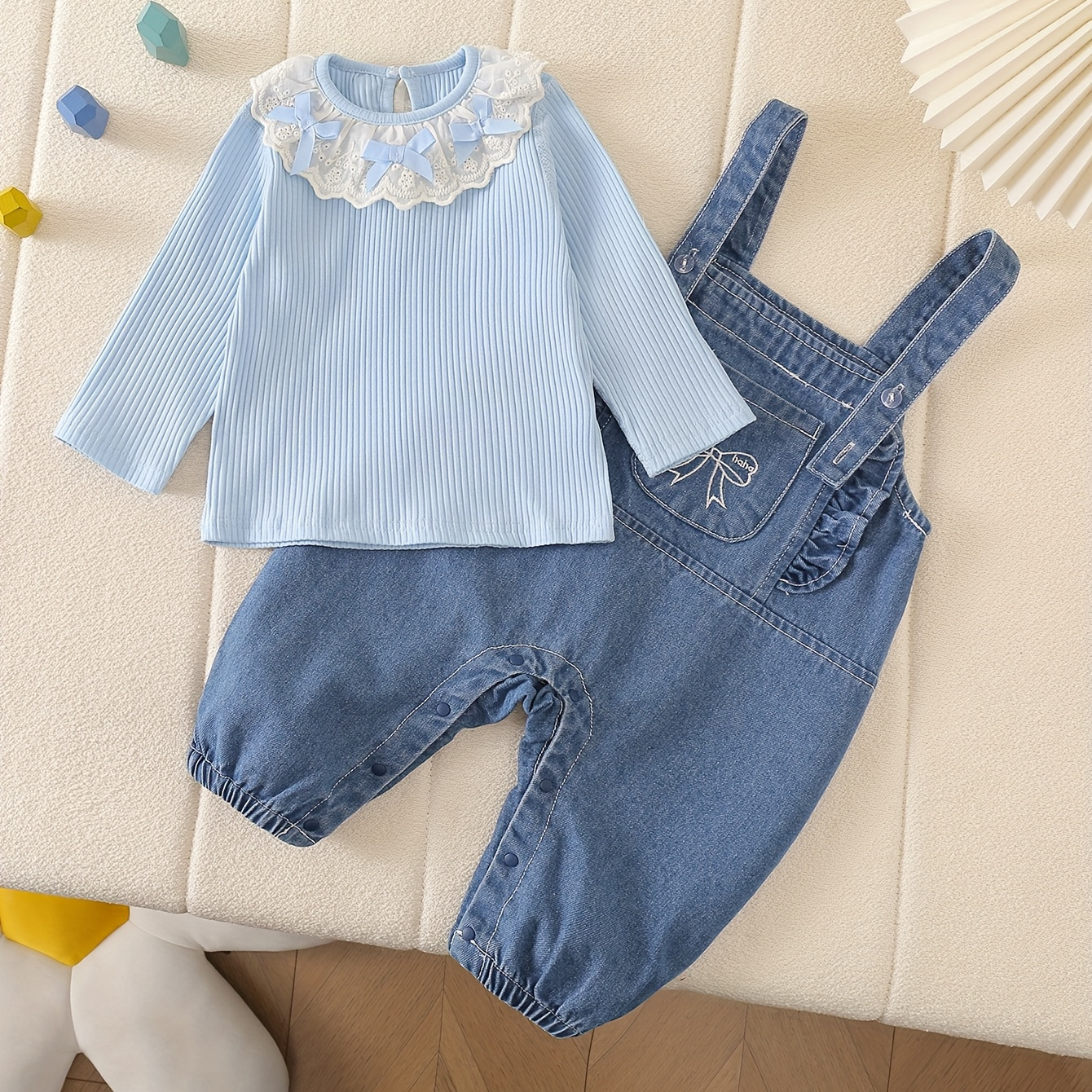 blusa celeste ilusion + pañalero
