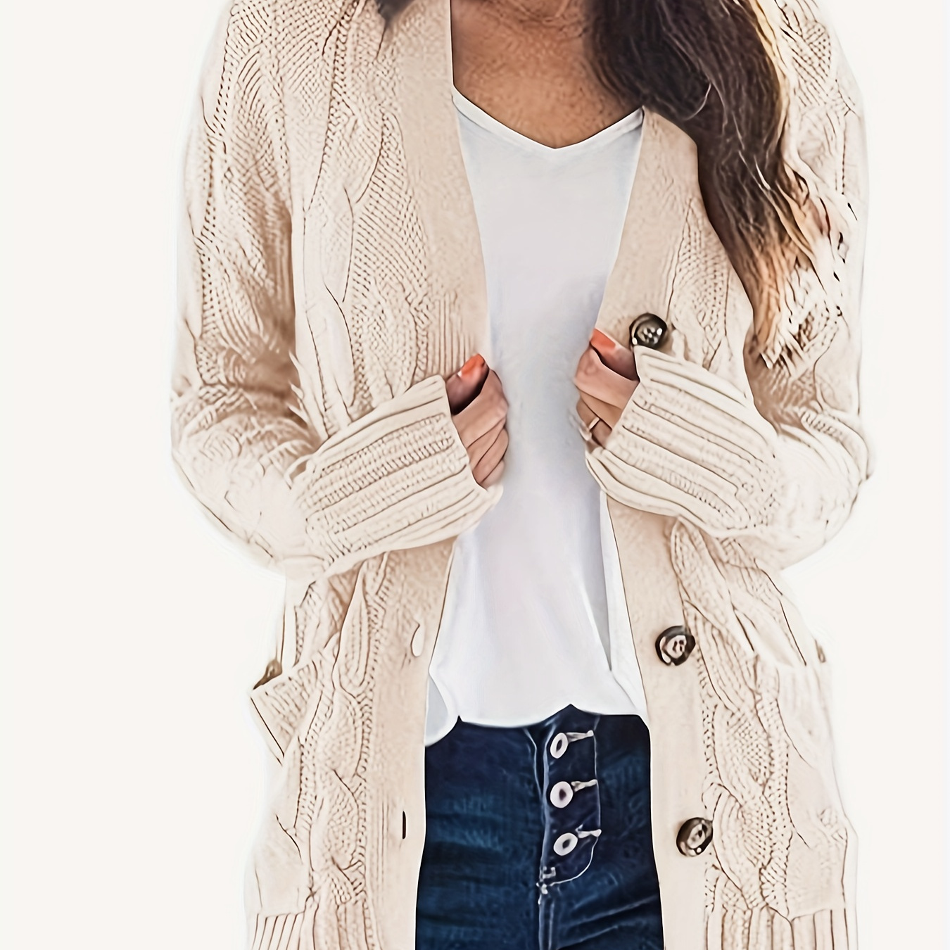 

Women's Front Cardigan Fashion Button Knit Coat Coat