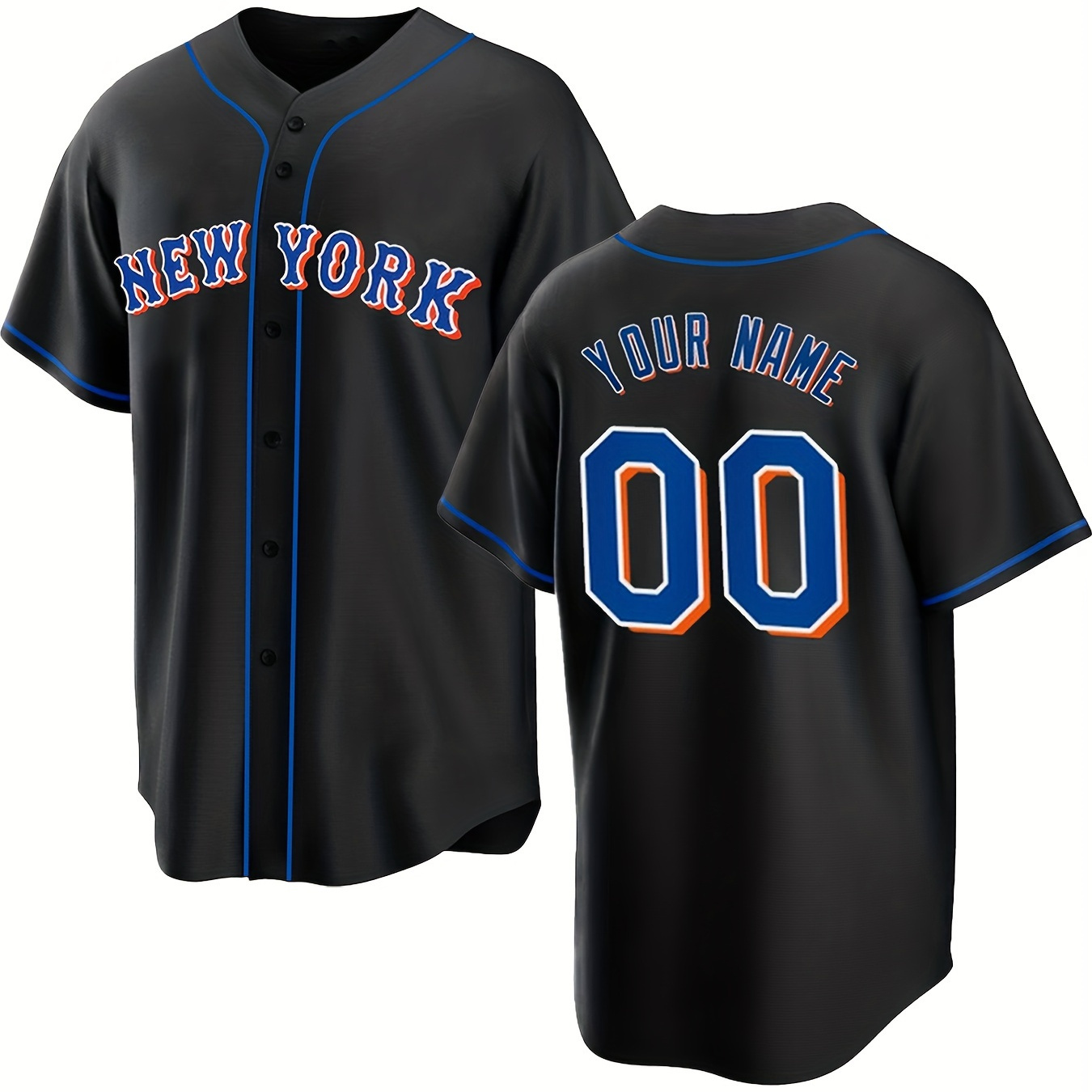 

Custom Men's Baseball Jersey, Personalized Embroidered Team Name And Your Number, Sport Style, Comfort Fit Leisurewear
