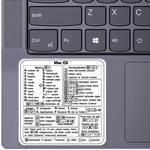Reference Keyboard Shortcut Skin For Mac Shortcut Sticker For Mac Book