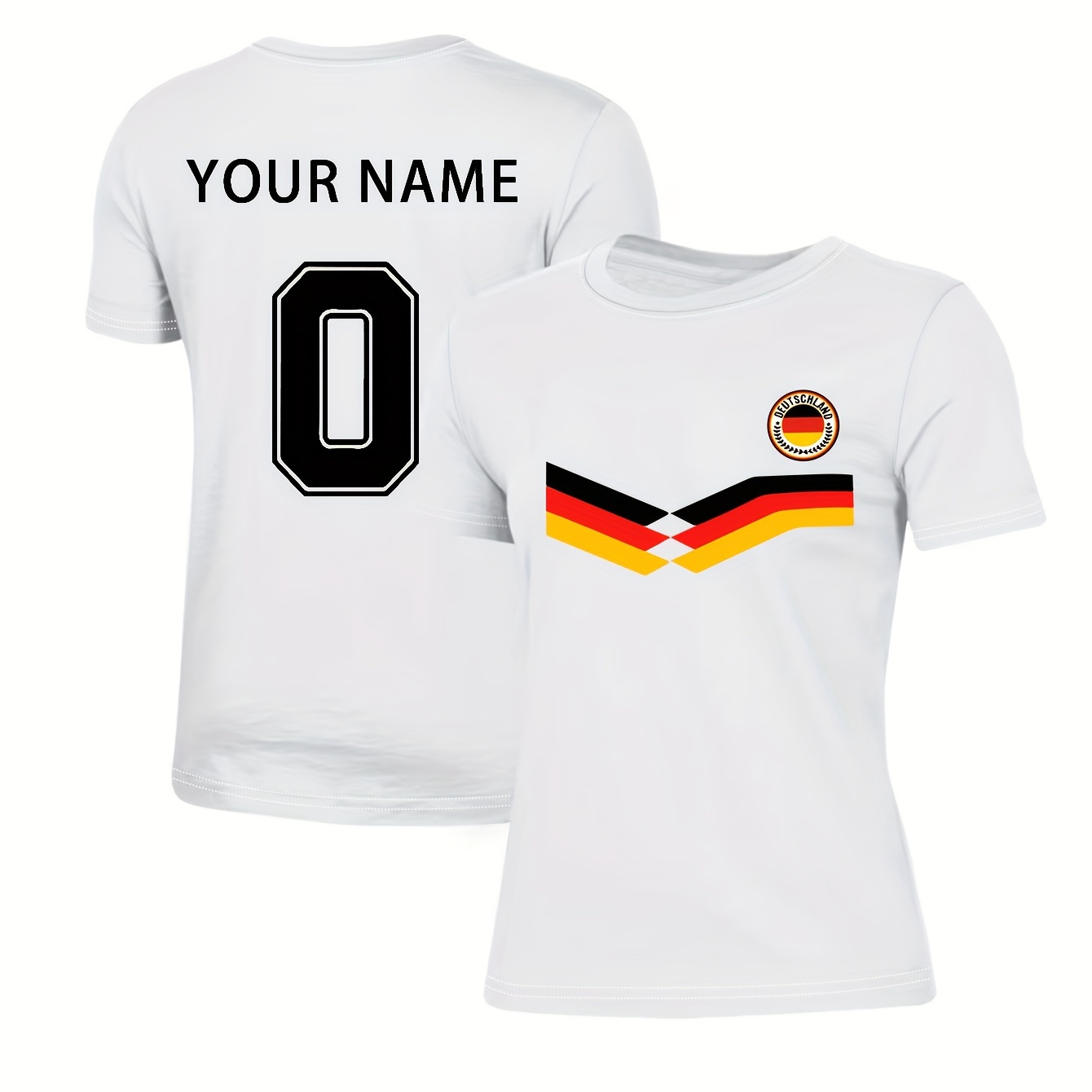 

Euro Deutschland Customized Name & Number T-shirt, A Commemorative Gift Of Custom-made For Fans, Women's Clothing