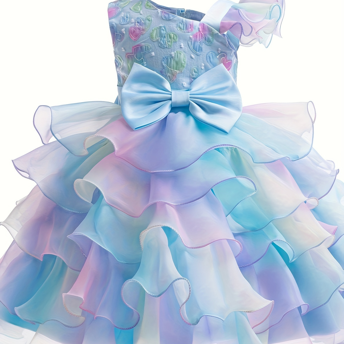 

Sweet Ombre Princess Dress For Girls, Birthday Party Performance