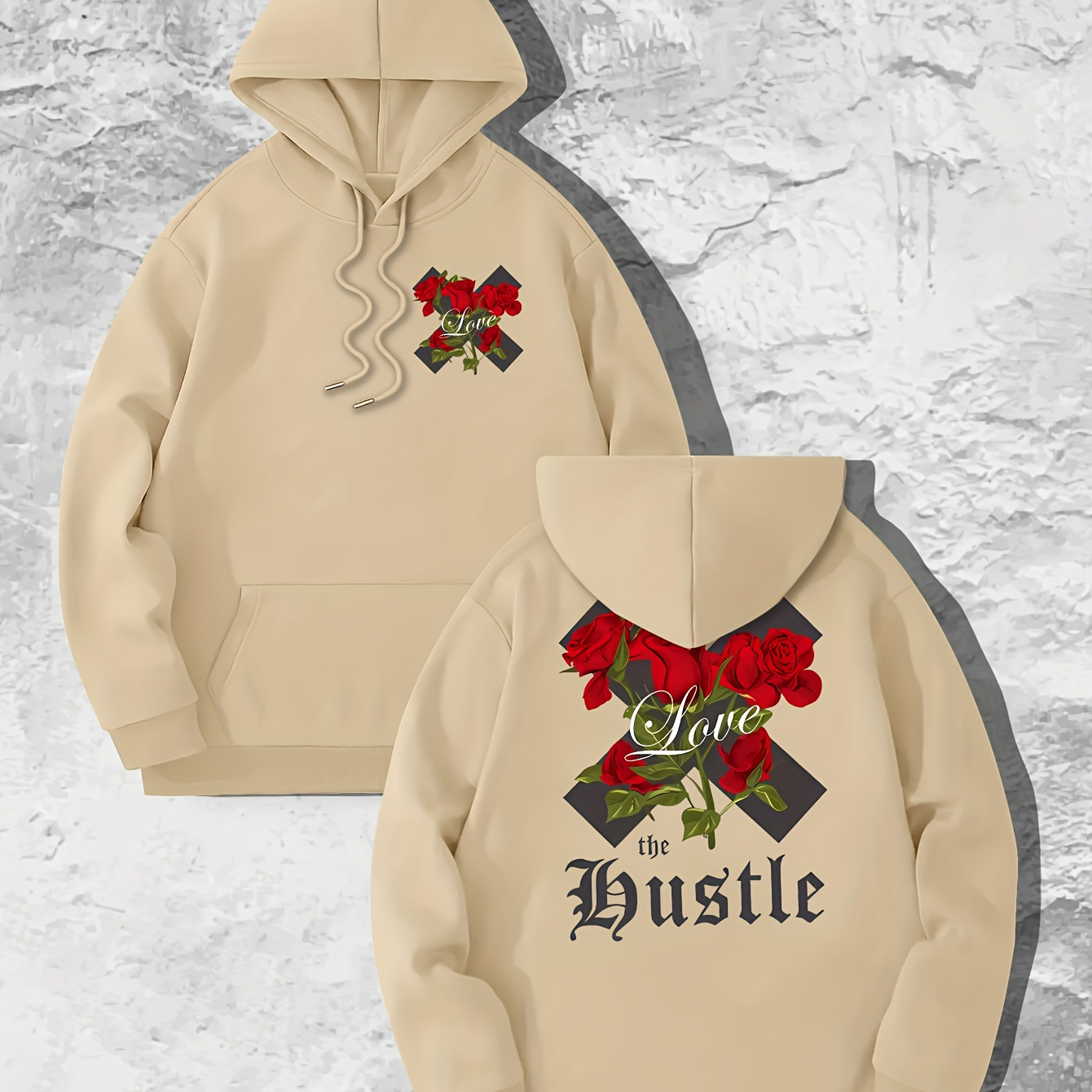 Stay Humble & Hustle Print Hoodie, Cool Hoodies For Men, Men's Casual  Graphic Design Pullover Hooded Sweatshirt With Kangaroo Pocket Streetwear  For Winter Fall, As Gifts - Temu New Zealand