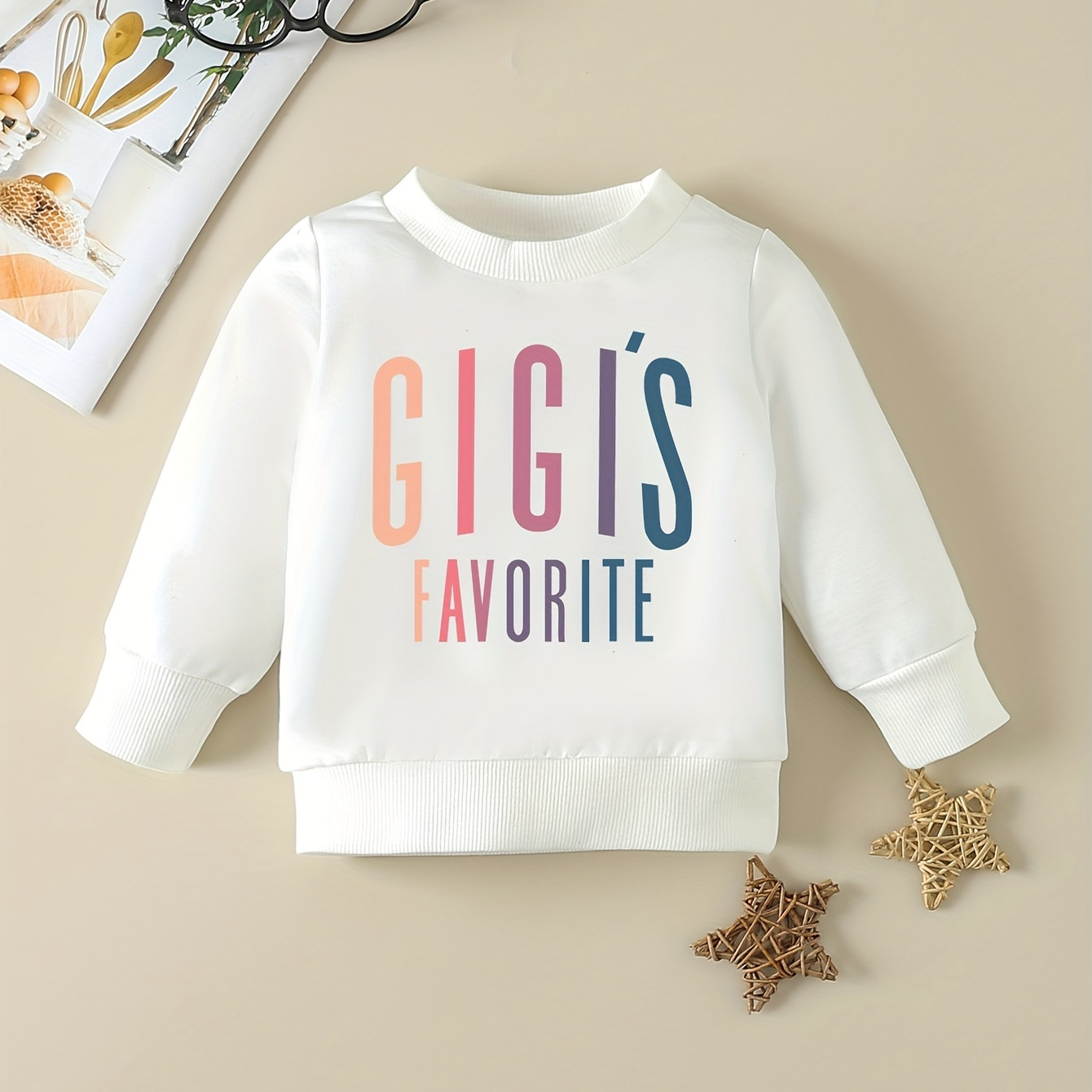 

Baby Girl's New Cute Gigi's Favorite Print Sweatshirt For Autumn