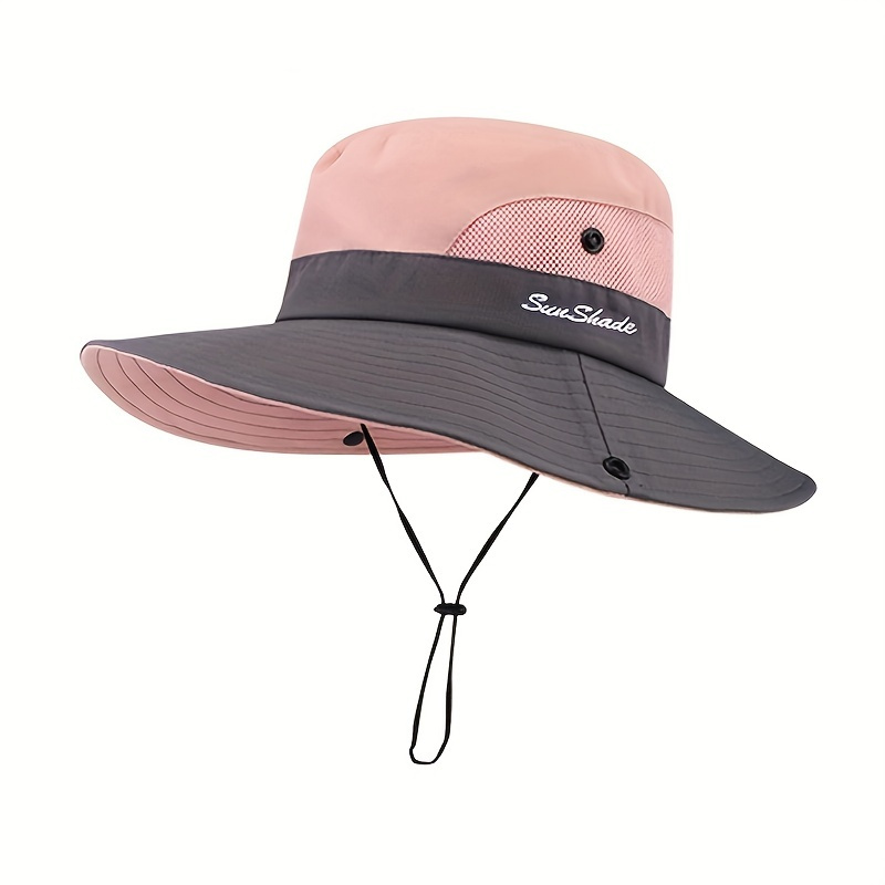 

Stay Protected In Style: Wide Brim Sun Protection Breathable Bucket Hat For Hiking & Montaineering