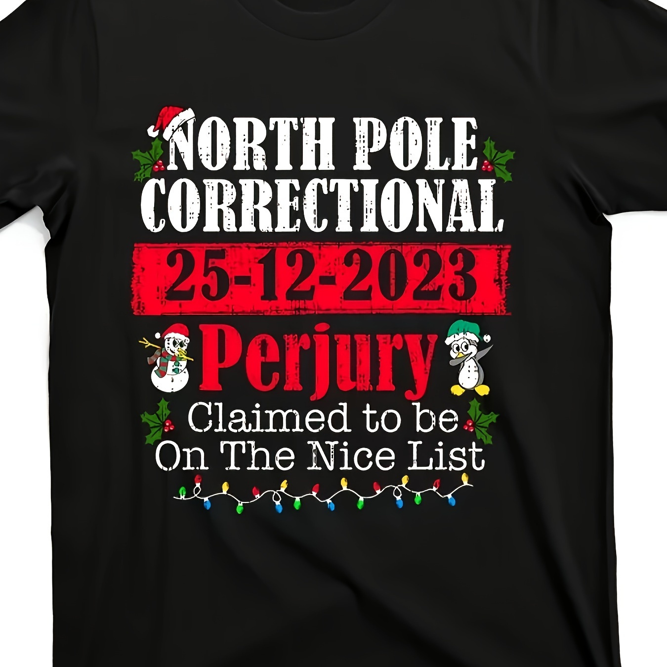 

Correctional Perjury Christmas T-