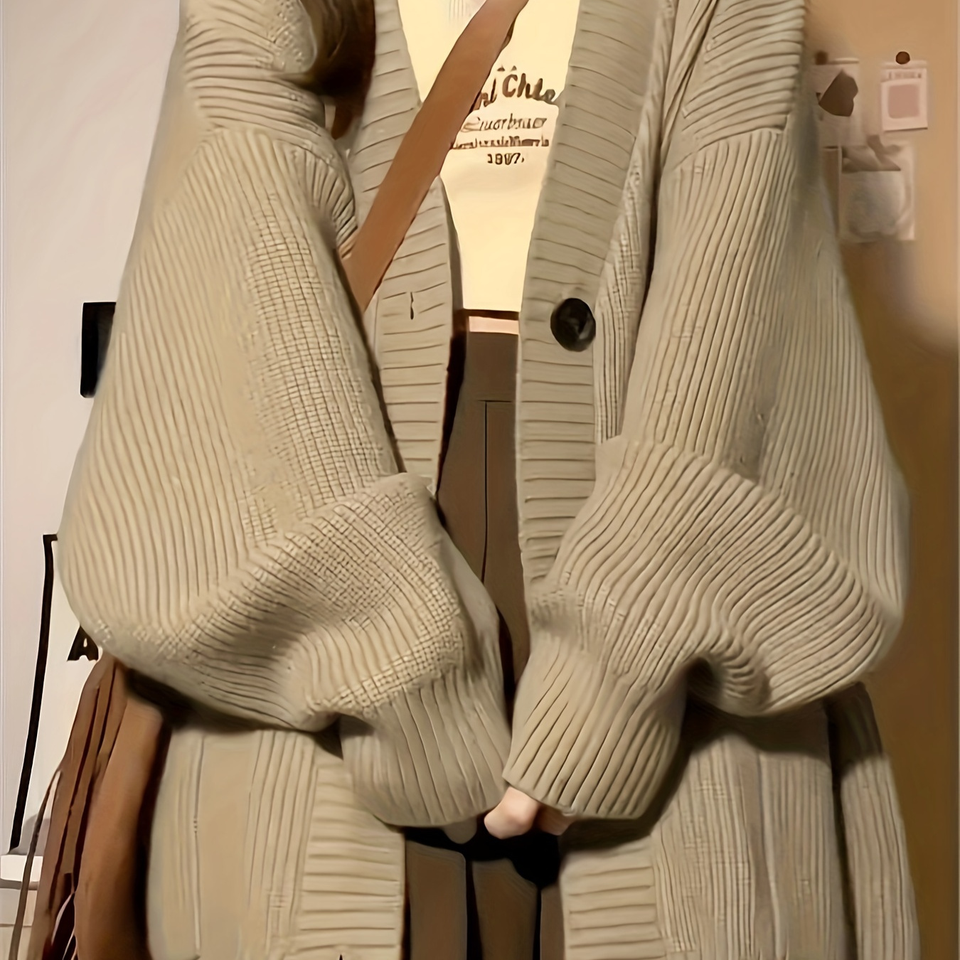 

Oversized - V-, -up For Women, & Polyester , For & Fall